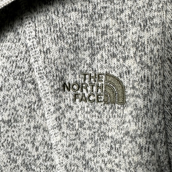 The North Face Women's Gray Long Sleeve Fleece‎ Zip Front Jacket Size Medium - Picture 4 of 7